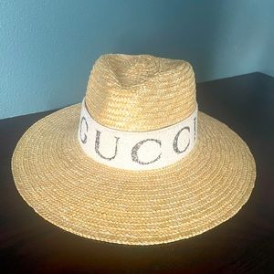 Gucci headband with Brixton Straw Hat